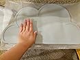 Wrapables Kids Silicone Cloud Placemat - Non-Slip Food Mat Easy Clean Gray Table Protector