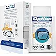 Optico Pre-Moistened Cleaning Cloths - premium quality cleaner for eye glasses, screens, and cameras lenses - No spray bottle