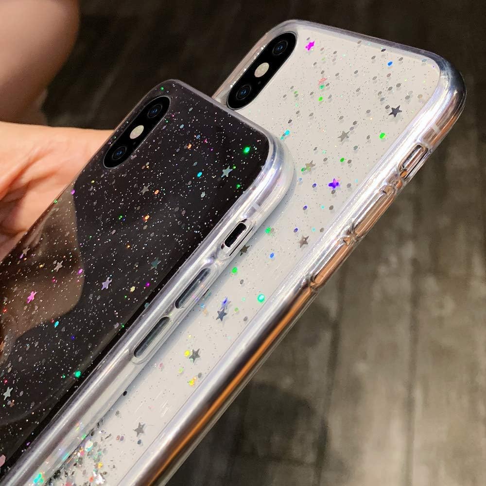 Lchulle Green Girls Case For Iphone 11 Pro Max Glitter Cover Paillette Case Sparkle Bling Bling