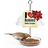 Bluebird Mealworm Feeder - Jacobi Jayne® Pearl Feeder Mini™ - Domed Small Bluebird Feeder - Live Mealworm Feeder Hanging for Outdoors and Backyards