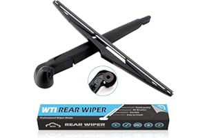 WTI Rear Wiper Arm Blade Set Compatible With Jeep Wrangler 2007-2018 (JK) Rear Windshield Window Wiper Kits Assembly New Replacement Accessories Parts Fit 68002490AB