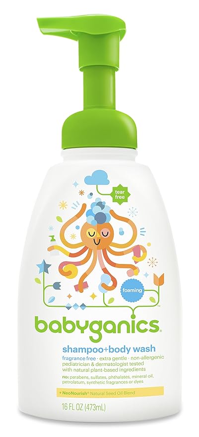 babyganics night time shampoo and body wash