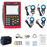 ETCR5000 3-Phase Power Quality Analyzer with ETCR040B Current Clamps | Supports Harmonic Analysis and Power Quality Monitoring with ETCR040B Current Clamp (Ф40mm), 0.10A-100A Measurement Range