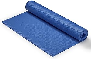 Sunny Health & Fitness Non-Slip Yoga Mat – Durable, Anti-Tear, Lightweight, Cushioned Support for Yoga, Pilates, Stretching Exercises, Meditation and Floor Workouts | Multiple Sizes & Colors