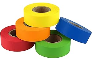 ChromaLabel Color Code Labeling Tape Variety Pack, 5 Assorted Colors, 500 inch Rolls, 0.75 inch
