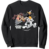 Trio Bugs Daffy Taz Dark Sweatshirt