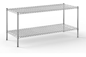 Regal Altair 24" Deep x 60" Wide x 27" Height Wire Shelving Kit | 2-Tier | NSF Commercial Storage Rack Unit