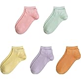 SERISIMPLE Viscose Bamboo School Socks Ankle Super Soft Kids Socks Stretch Cuffs Athletic Socks Odor Anti-odor 5 Pairs
