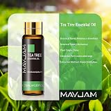 MAYJAM Tea Tree Essential Oil 10ML Pure Undiluted with Glass Dropper view 2