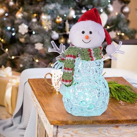Pupazzo Di Neve Luminoso Decorazione Di Pupazzo Di Neve Di
