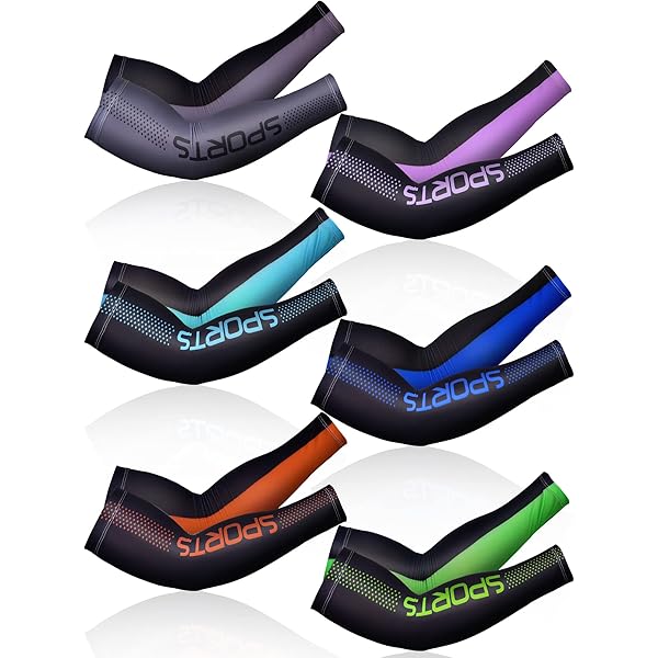 10 Paires Manchons De Bras UV – Protection Solaire – Noir Et Camouflage