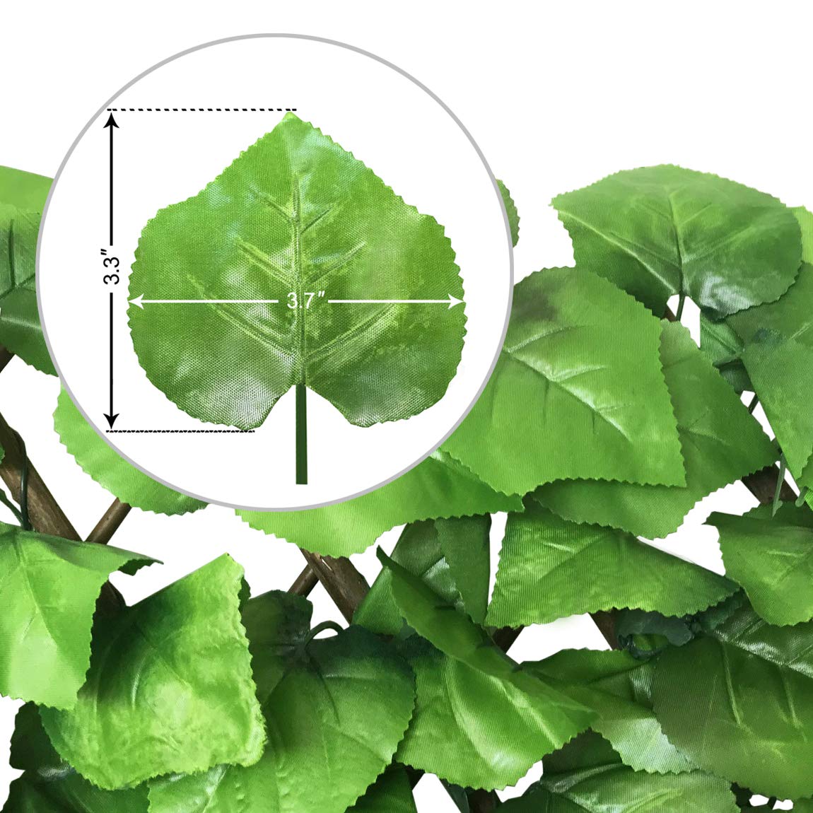 Garden Land Expandable Fence Privacy Screen for Balcony Patio Outdoor,Decorative Faux Ivy Fencing Panel,Artificial Hedges (Single Sided Leaves)…