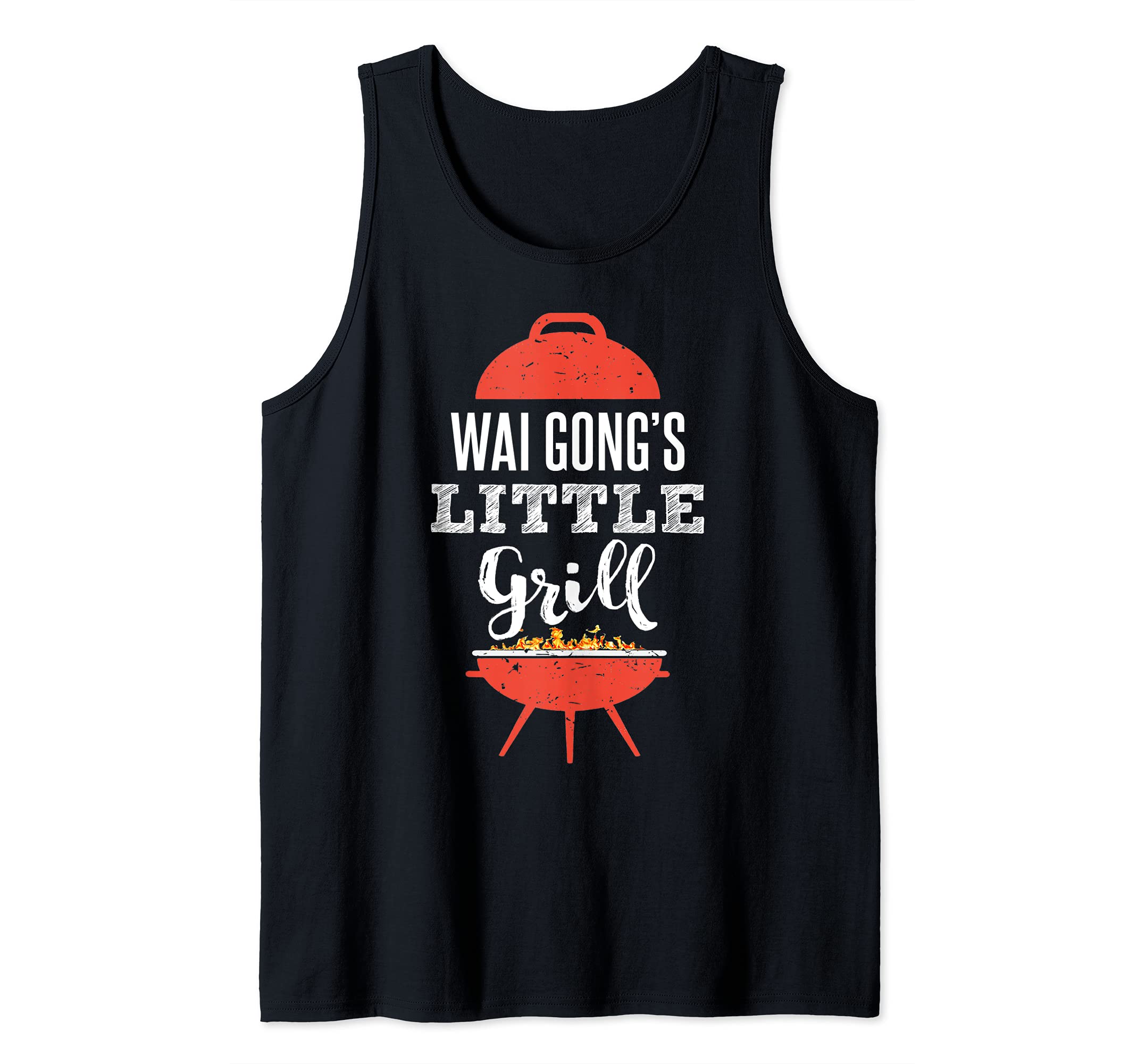 Funny BBQ Grilling Gift Design for Wai Gong's Little Grill Tank Top