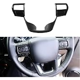 OUBOLUN Steering Wheel Trims for Toyota Hilux Revo 2016-2025 ABS Carbon | Car Steering Wheel Interior Trims Covers 3PCS Tape Install No Drill/Cut,Scratch-Resistant, Easy Clean