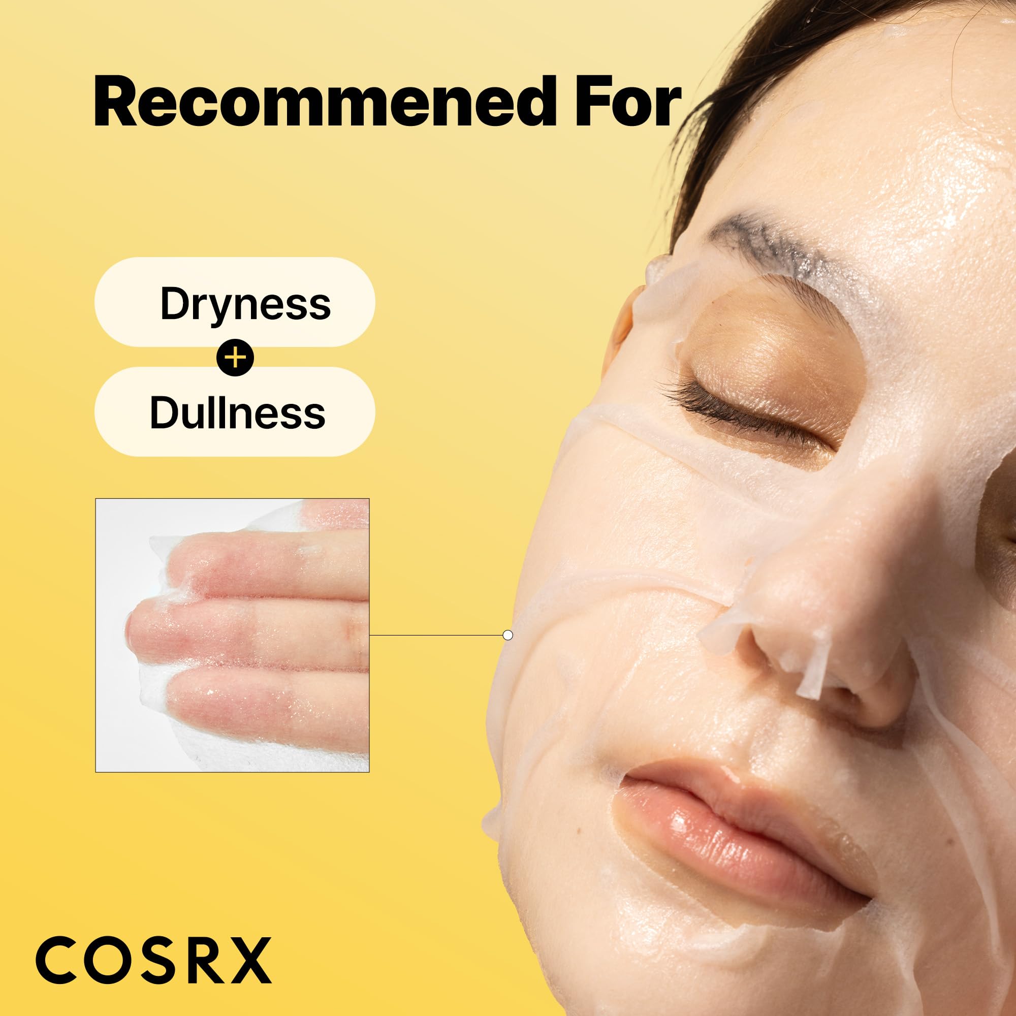 COSRX Snail Mucin Sheet Mask 10 EA with Snail Mucin Serum, Self Care, Face Masks for Dry, Sensitive Skin, Not Tested on Animals, No Parabens, No Sulfates, Korean Skin Care, Stocking Stuffers