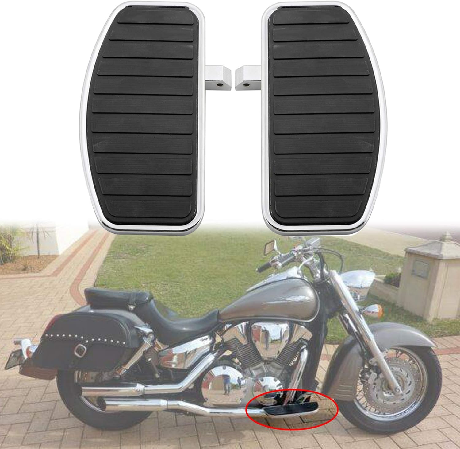 Artudatech Front Floorboard Footboard for Honda VTX