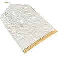 JE JOUE Prayer Rug Muslim Mat Islamic - Thickening Sponge Muslim Rug for Men Women Eid Travel Ramadan, Soft Luxury Great for Knees and Forehead （Milk White）