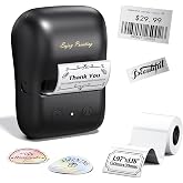 TATTMUSE 2 Inch Bluetooth Label Maker Machine, A421 Label Printer, Black | Mini Thermal Sticker Printer, Portable Printer, Easy to Use for Business, Home, Office, Address