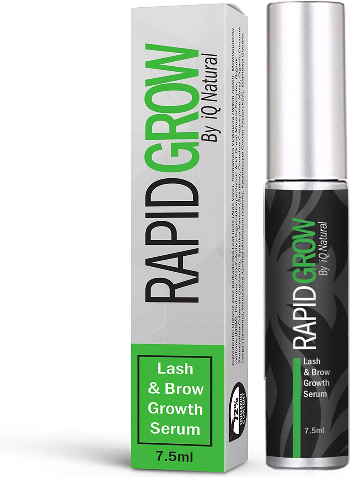 Eyelash Growth Serum for Thicker, Longer Lashes | Organic Eyebrow Growth Serums for Luscious, Fuller Brows | Serums for Eyelashes and Eyebrows | Eyelash Treatment Enhancers to Prevent Thinning