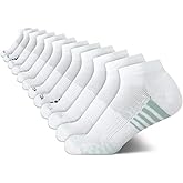Nautica Women's Quarter Cut Moisture Control Athletic Socks with Cushioned Comfort (12 Pack)