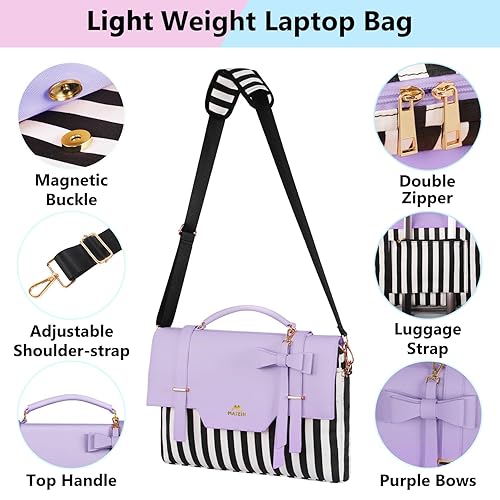 MATEIN 17 inch laptop bag for women, Large Computer Sleeve Case