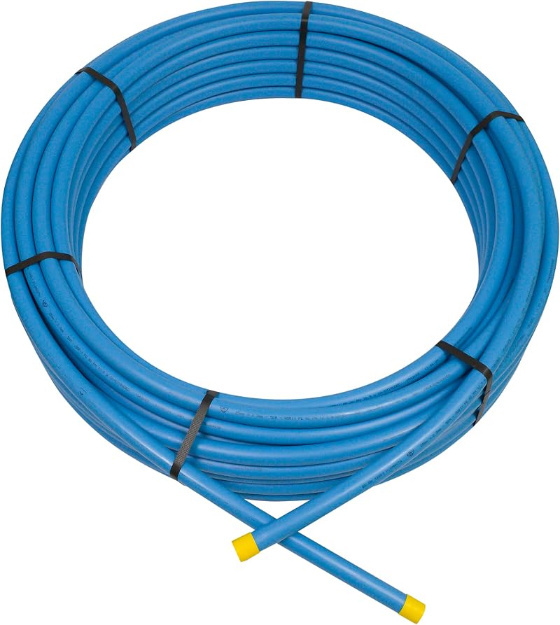 Polypipe 25m 25mm Blue Water Mains Service MDPE Pipe 2525BU