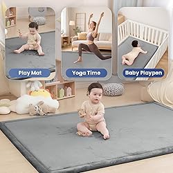Baby Play Mat for Floor,1.3" Thick Memory Foam