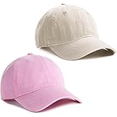 FURTALK Toddler Baseball Hat Kids Boys Girls Adjustable Washed Cotton Baseball Cap with Ponytail