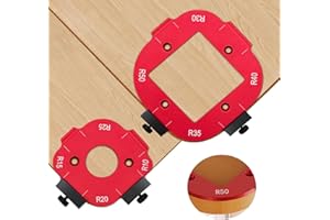 AELOER Router Corner Radius Template for Woodworking, Aluminum Alloy Router Templates, Router Jigs and Templates Set R10/R15/R20/R25/R30/R35/R40/R50