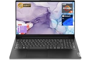 Lenovo V15 Laptop, 15.6" FHD Display, AMD Ryzen 5 5500U Hexa-core Processor (Beat Intel i7-1065G7), 16GB RAM, 512GB SSD, HDMI, RJ45, Numeric Keypad, Wi-Fi, Windows 11 Pro, Black