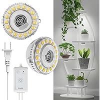 SANSI Puck Grow Light, LED Plant Light for Indoor Plants Full Spectrum Grow Lamp 10W (150 Watt Equiv), Small Hanging Plant La