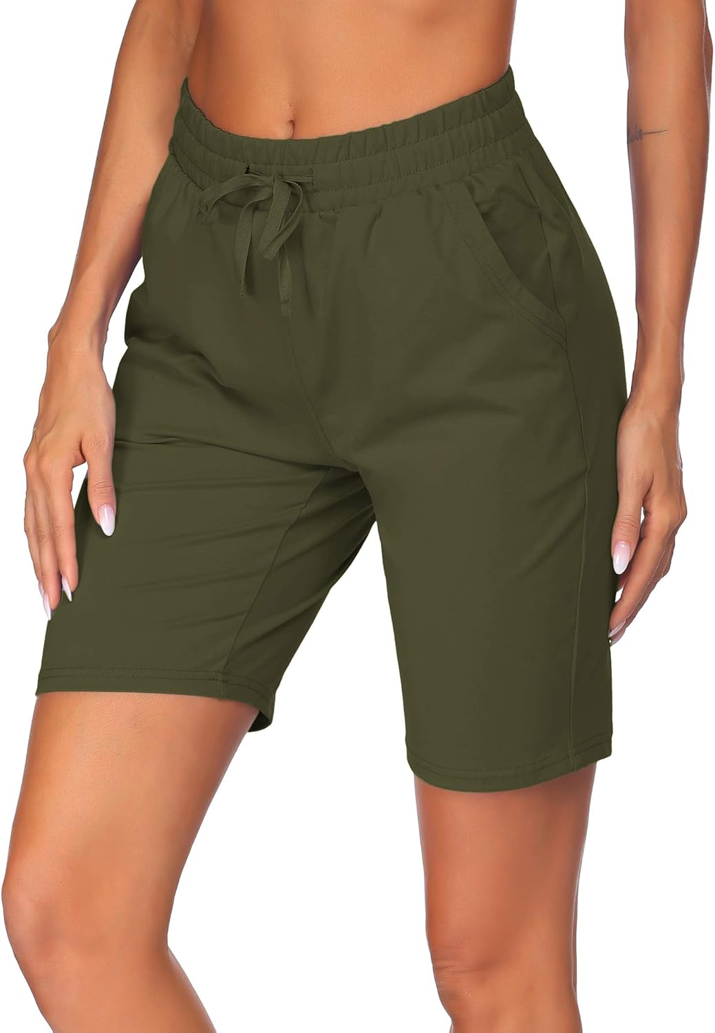 Onbay Womens Bermuda Shorts Athletic Active Yoga Lounge