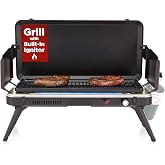 Hike Crew Gas Camping Grill | 13,000 BTU | Portable Propane Burner | Foldable Legs | Integrated Igniter &amp; Included Regulator w/Stainless Steel Drip Tray | Wind Panels &amp; Built-in Carrying Handle