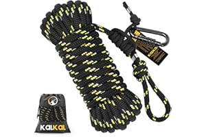 Kalkal Tree Stand Safety Rope, Reflective Lifeline Hunting Safety Harness Tree Strap For Tree-Stand Hunting