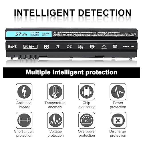 Batteria 10.8-11.1v 5200mah Per Dell Latitude E6220 | Acquisti - Foto 8