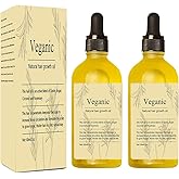 Veganic Natural Hair Growth Oil, 2PCS Veganic hair growth oil Rosemary Oil for Hair Growth Organic,veganic hair oil for dry d