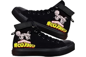 DHSPKN Mha Canvas Shoes Anime Deku Sneakers Izuku Todoroki Cosplay High-Top Shoes