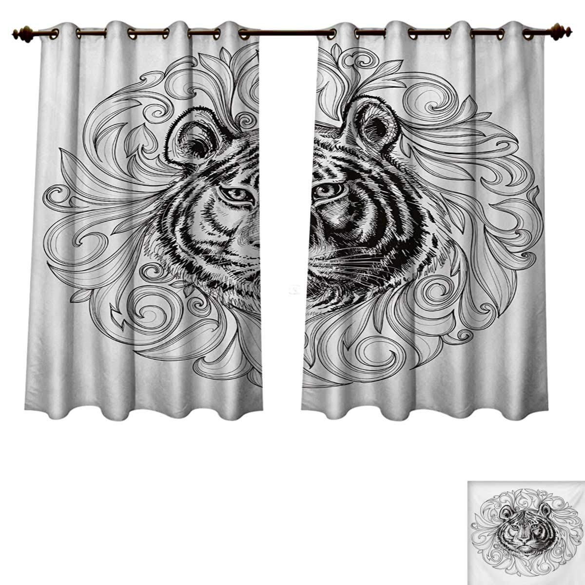 Amazon Com Rupperttextile Tiger Blackout Thermal Curtain Panel