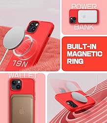 Mobnano for iPhone 15 Case Compatible with MagSafe