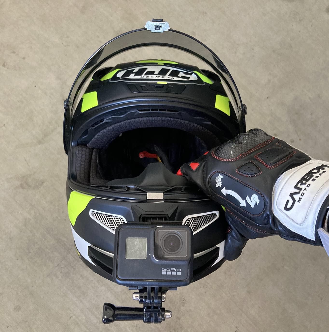 Amazon Goproと互換性のあるmotoradds 製バイクヘルメット顎マウント 並行輸入品 Motoradds ウェアラブルカメラ用マウント部品