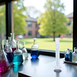 1PC 100ml Plastic Graduated Cylinder - Transparent