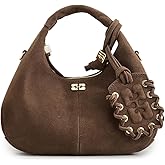 Ganni Women's Recycled Suede Mini Hobo Bag