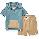Burt's Bees Baby baby-boys Short Sleeve Shirt and Pant Set, Top & Bottom Outfit, 100% Organic Cotton
