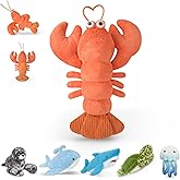 Niuniu Daddy 23" | 3.3 Pound Lobster Weighted Stuffed Animals for Kids Adults, Large Lobster Weighted Plush Toys Animal Calming for Sleeping, Cute Body Pillow for Presents Birthday Christmas Holiday