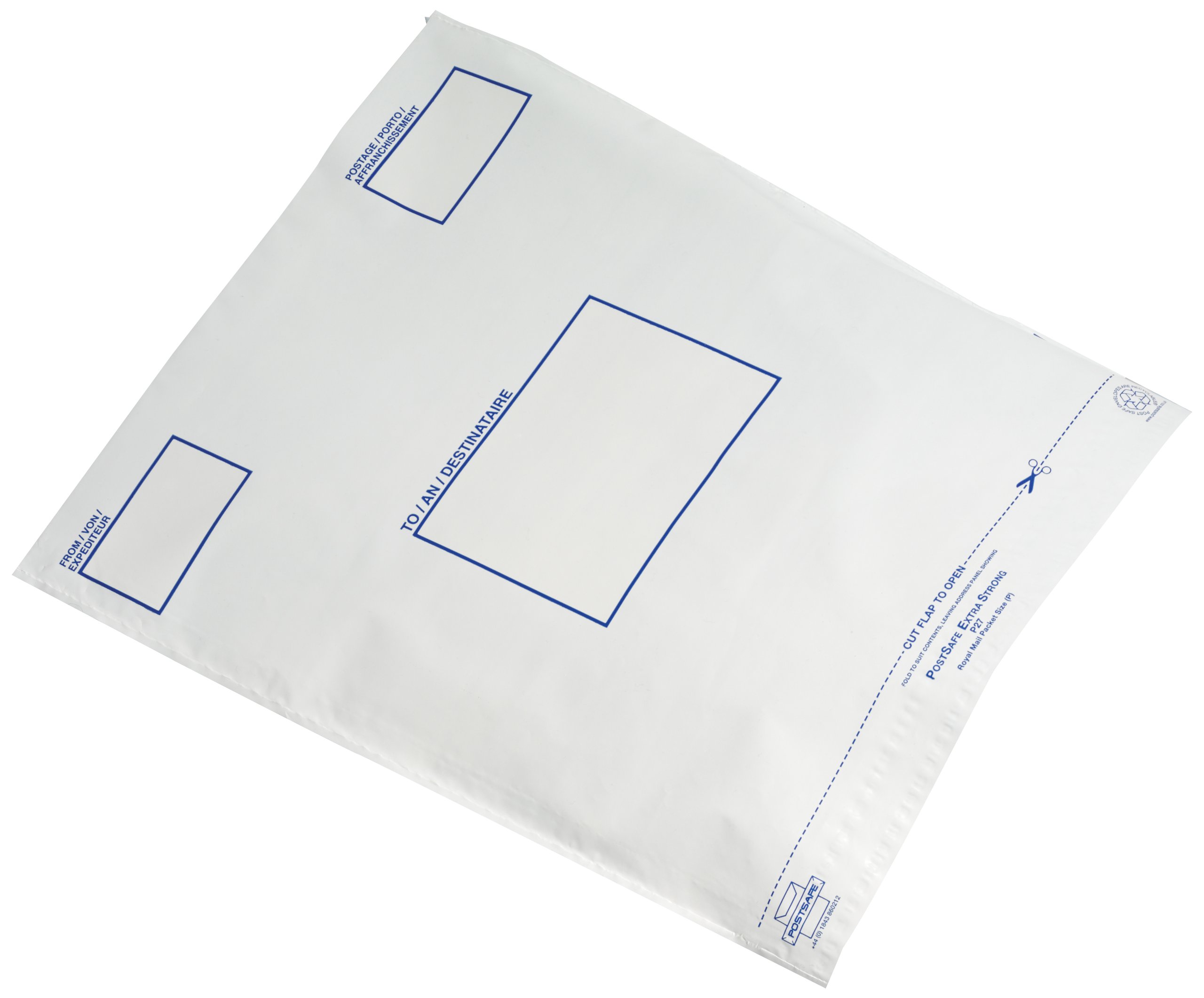 GoSecure Envelope Extra Strong Polythene 460 x 430 mm Opaque (Pack of 100)