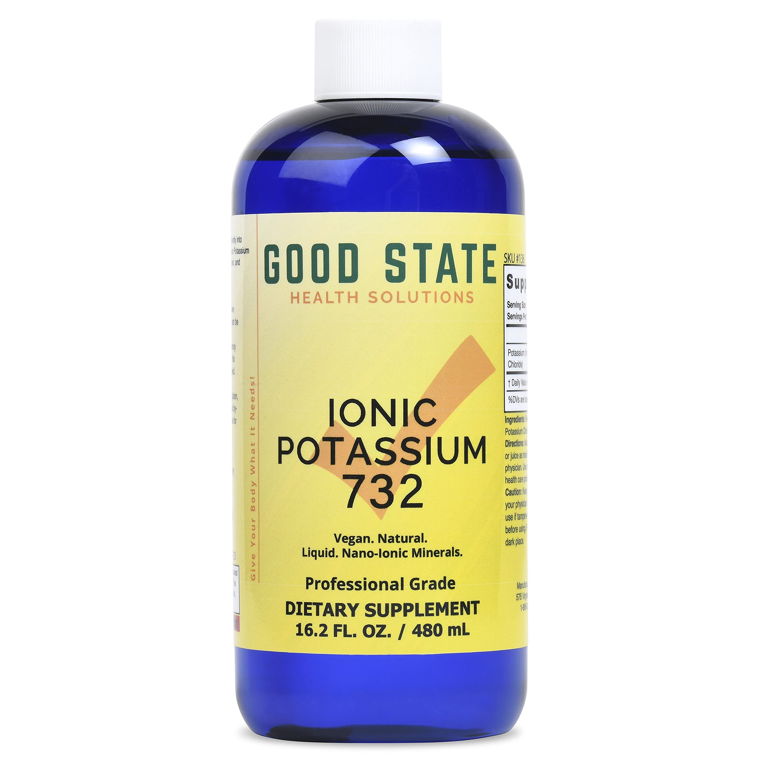Good State - Liquid Ionic Potassium 732 - (99 mg of Ionic Potassium per Serving) (236 Servings per Bottle)