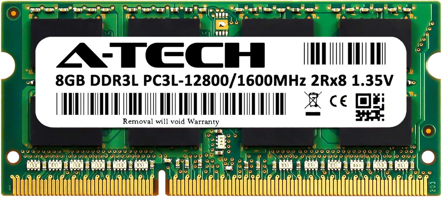 A Tech 8gb Ddr3 Ddr3l 1600mhz Sodimm Pc3l 2rx8 1 35v Cl11 Non Ecc Unbuffered 4 Pin So Dimm Notebook Laptop Ram Memory Upgrade Module At Amazon Com