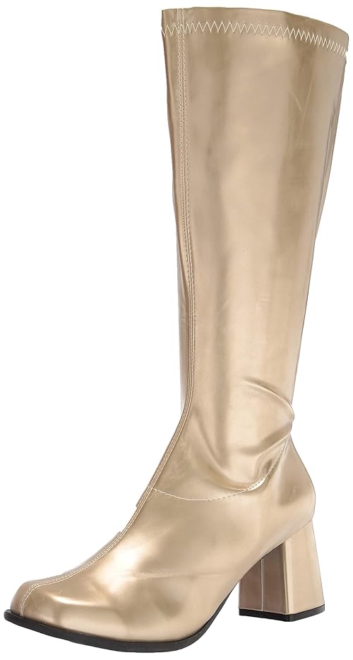Ellie Shoes Women's Knee High Boot Fashion, Gold, 14