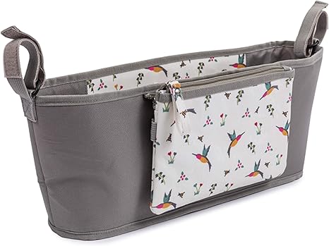 pink lining stroller organiser