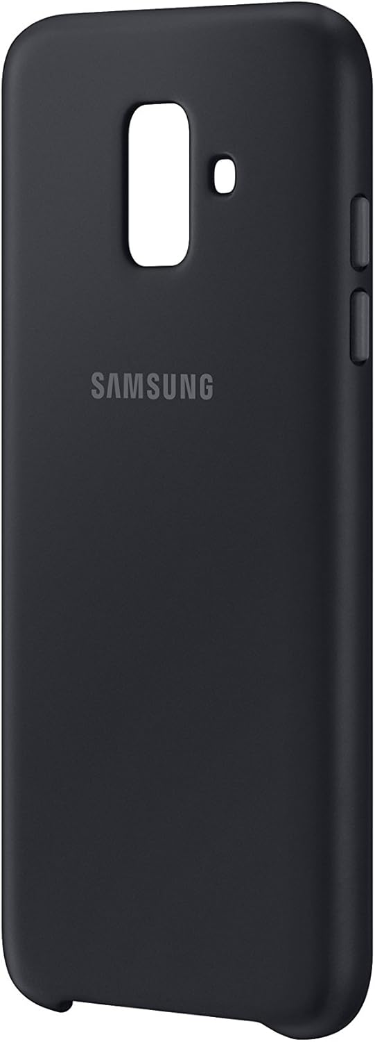 Samsung Original A6 Silicone Dual Layer Cover Case - Black - Image 3